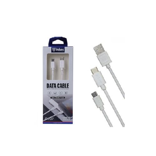 Cable Cargador 2 en 1 IP y Micro USB 1.2 mts