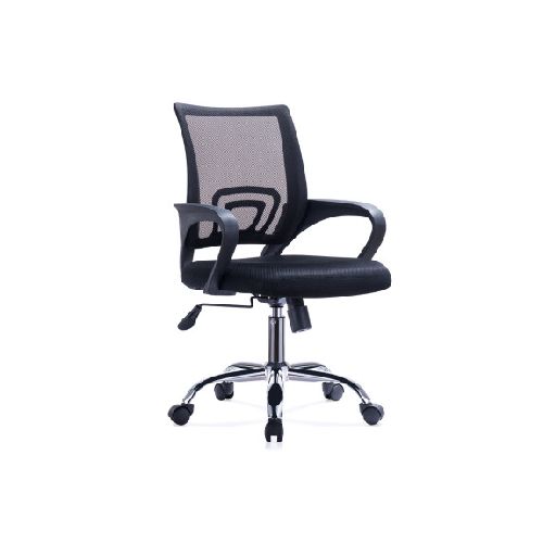 Silla de oficina A-998. Mesh con posabrazos negra