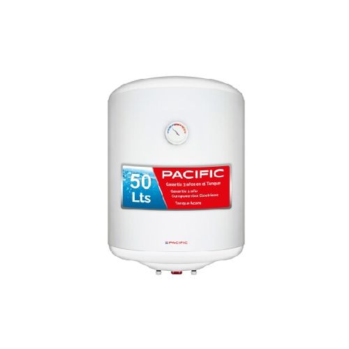 Termotanque 50 Lts. Acero Cilíndrico Pacific Pau050l