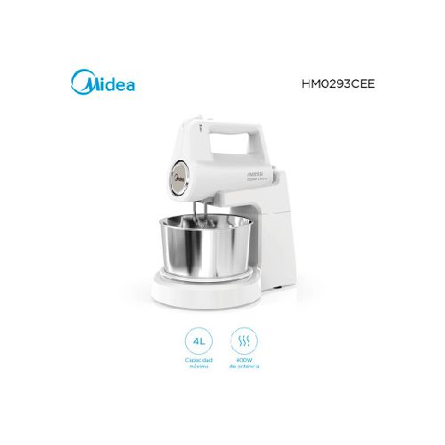 Batidora De Mano Con Bowl Midea Hm0293a