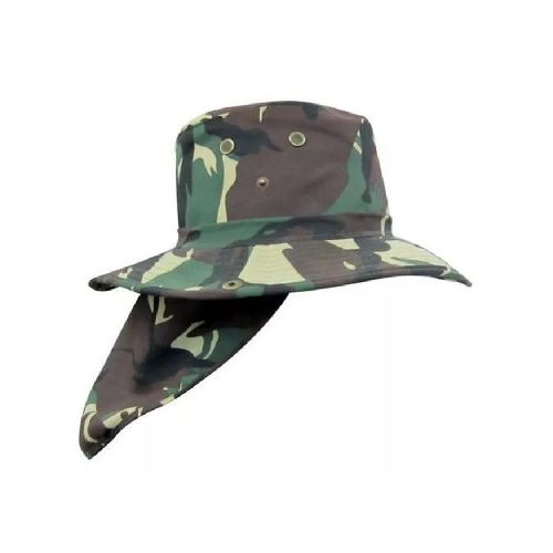 Gorro Sombrero Tapa Nuca De Ala Ancha Camuflado