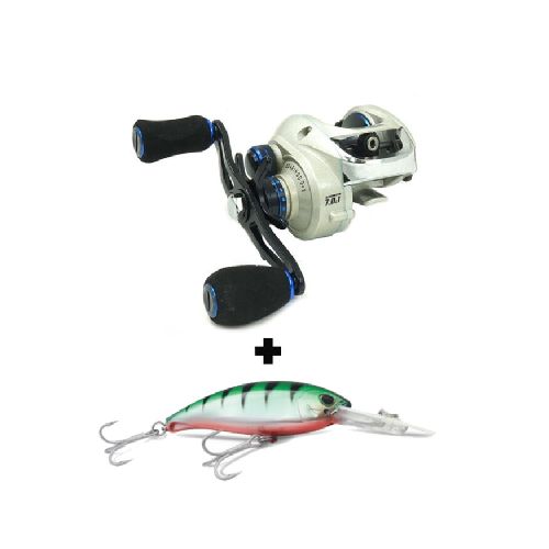 Reel Rotativo Rapala Arashi 200 + Señuelo De Regalo