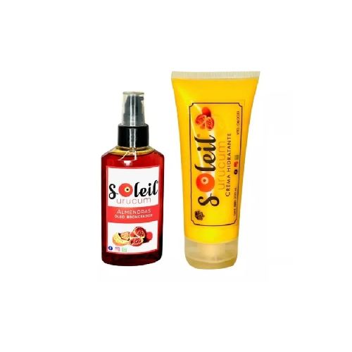 Pack Crema Hidratante + Óleo Bronceante Con Semillas Urucum