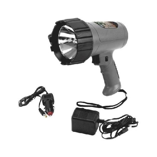 Foco de mano para caza o pesca. Recargable 220v y 12 v