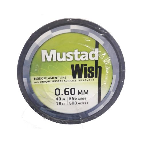 Tanza Pesca Monofilamento Mustad Wish 0.60 Mm – 600 Mts.