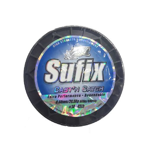 Bobina Tanza Para Pesca Sufix Cast’n Catch 0.60 Mm/600 Mts.