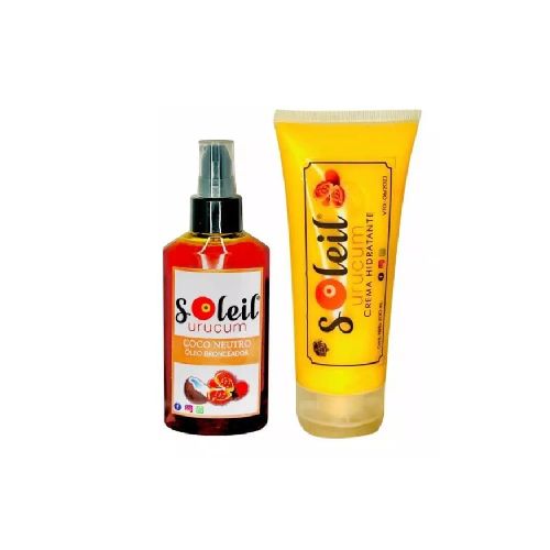 Pack Óleo Bronceador Y Crema Hidratante Con Urucum