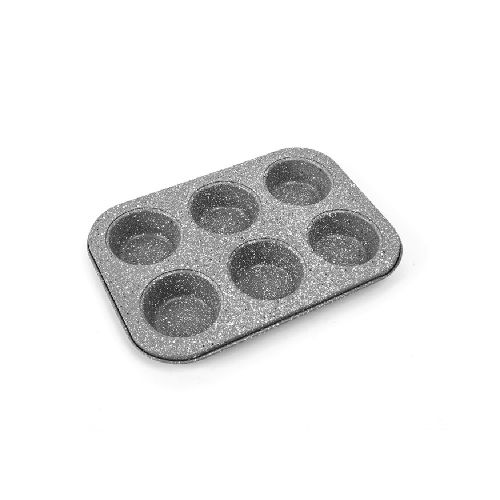 Molde Placa Asadera Antiadherente Para 6 Muffins