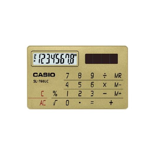 Calculadora tarjeta SL-760 LC - GD