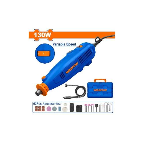 MINI TORNO ELECTRICO 130W C ACCESORIOS WADFOW WRY1D131 WF_WRY1D131