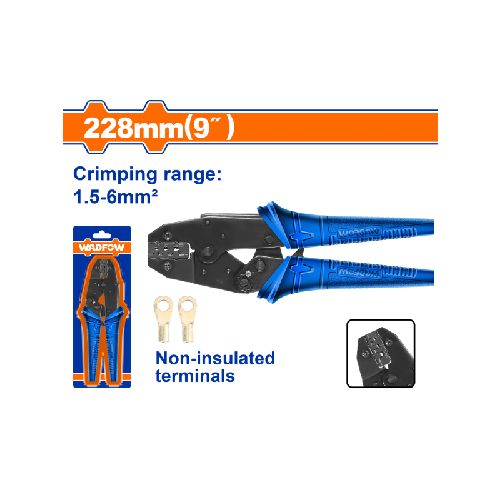 PINZA CRIMPEADORA COMPRIMIR TERMINALES 1.5-6MM2 WADFOW WCP2609 WF_WCP2609