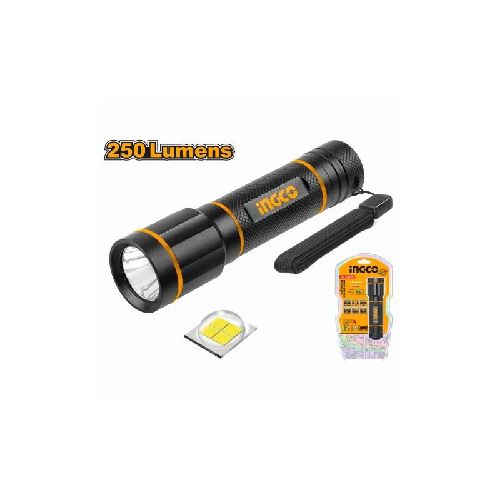 LINTERNA 250 LUMENS 160MTS INGCO HFL013AAA58 ING_HFL013AAA58