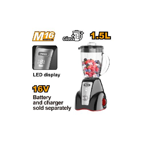 LICUADORA 1.5LT A BATERIA 16V LED DISPLAY INGCO CJB050K ING_CJB050K