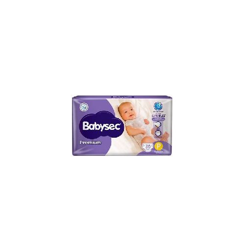 Pañales BABYSEC Premium Flexiprotect Talle P x 36 Unidades