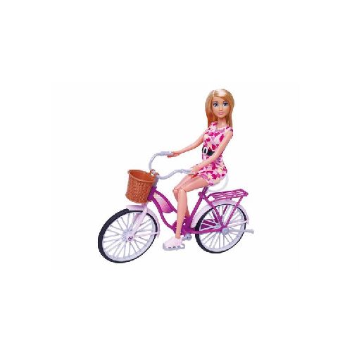 Muñeca FASHION DOLL con Bicicleta