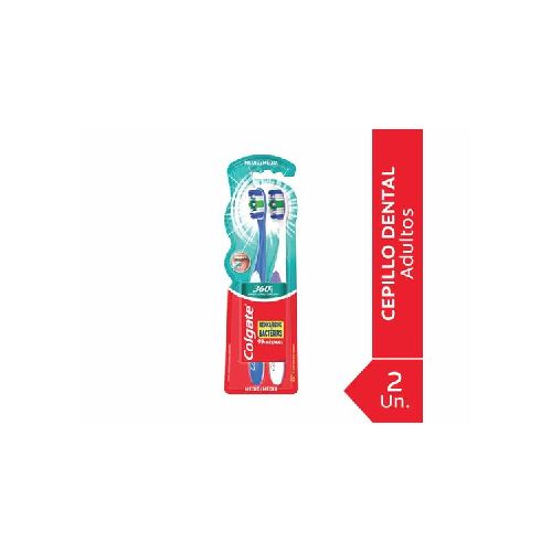 Cepillo de Dientes COLGATE 360° Medio 2 Unidades