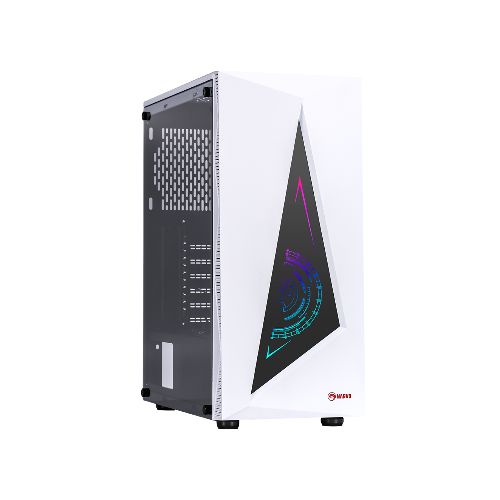 Gabinete GamER Marvo Panel RGB Mid Tower Atx BLANCO DIGINET  