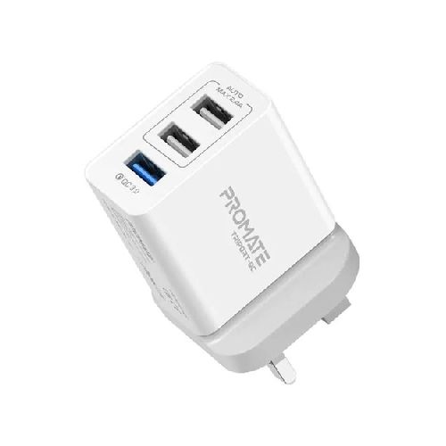 Cargador 3 Usb Promate Triport-qc Diginet  