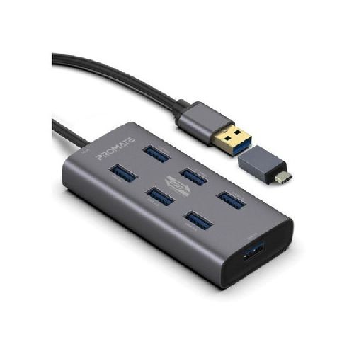 Hub Usb 7 Puertos Usb 3.0 Con Usb-c Promate Diginet  