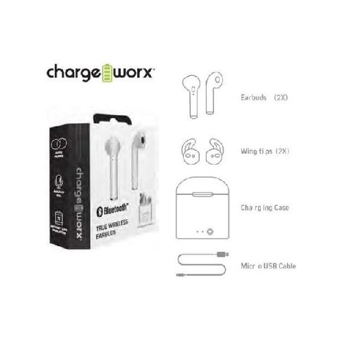 Auriculares Inalambricos Chargeworx Blanco Diginet  