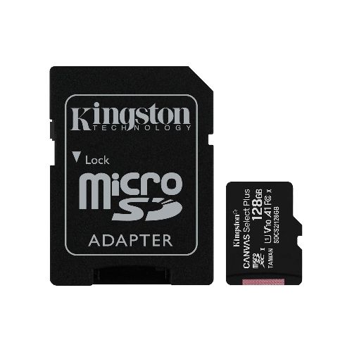 Memoria Micro Sd Kingston 128GB Con Adaptador Sd  