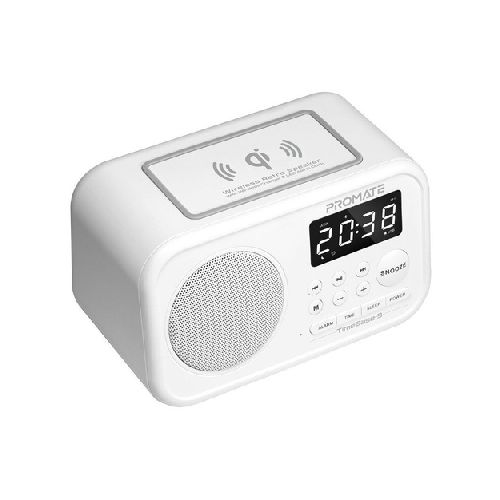 Radio Reloj Parlante Cargador Inalámbrico promate Diginet  