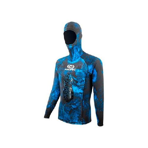 Buzo Neopreno Lycra Pesca Submarina Aropec Azul Diginet  