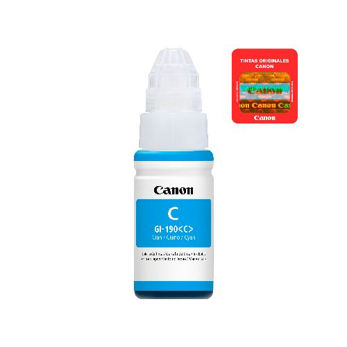 Botella De Tinta Canon Cian GI-190 C 70ml  