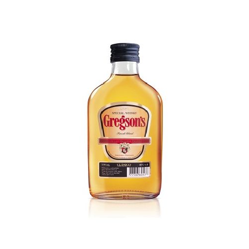 WHISKY GREGSONS 190 ML PETACA