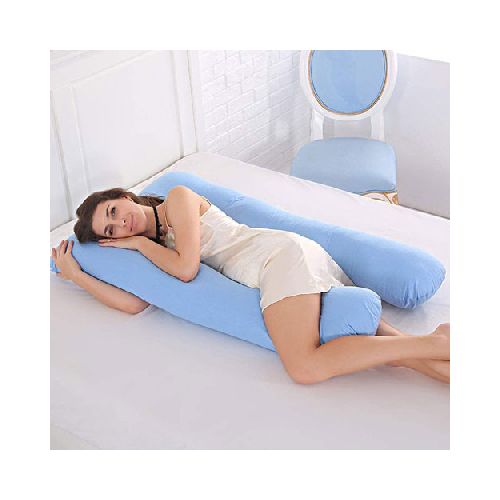 Almohada Embarazada Forma U Funda lavable 