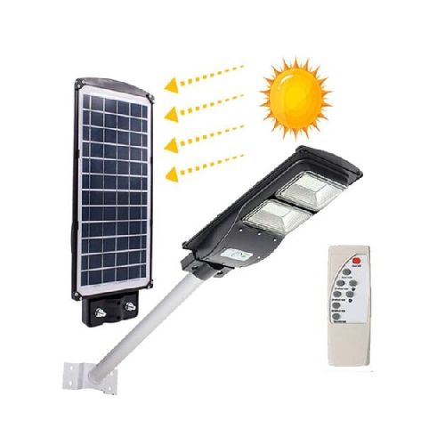 Foco Solar Led 60w Sensor Control Brazo Metalalico 