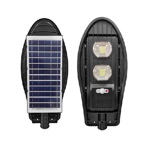 Foco Solar Led 100w Sensor Y Control Brazo Metal 