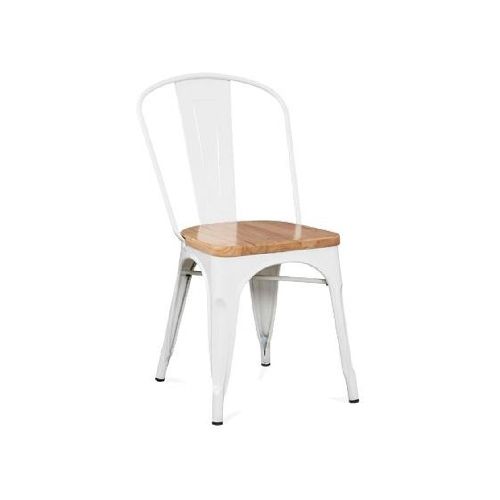 Silla Tolix C/asiento De Madera