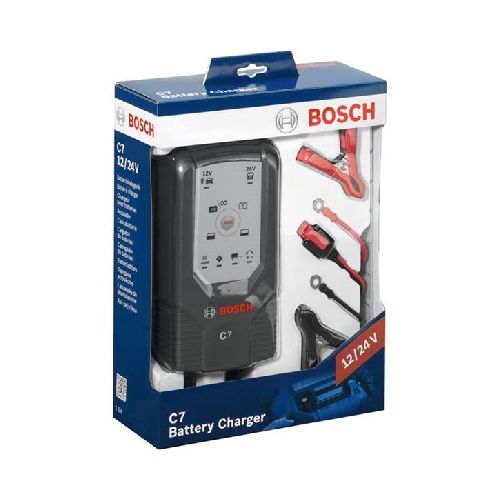 CARGADOR DE BATERIAS BOSCH C7 12V/24V 220V 7,0AMP