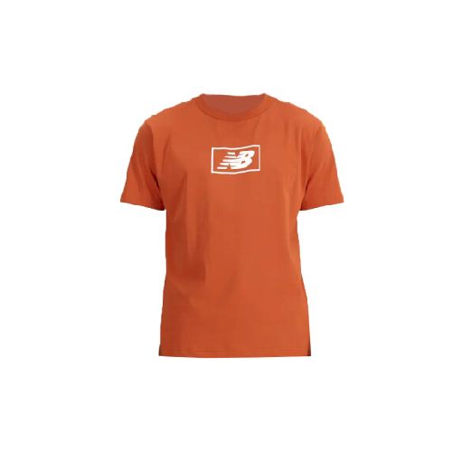 Camiseta New Balance ESSENTIALS LOGO T-SHIRT - BROWN