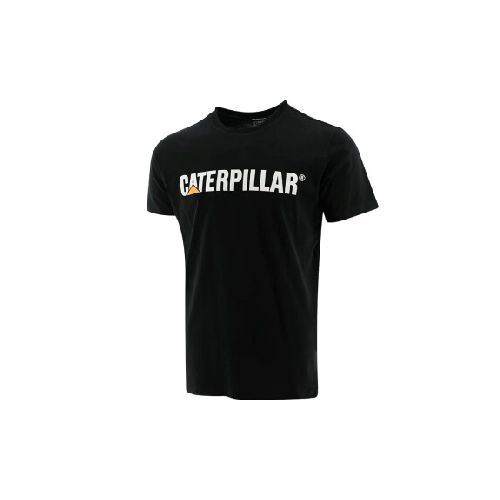 REMERA CATERPILLAR LOGO TEE - PITCH BLACK