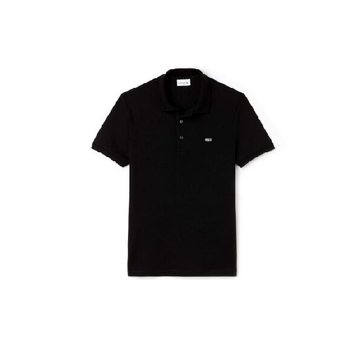 REMERA LACOSTE CHEMISE LISA MC - Black