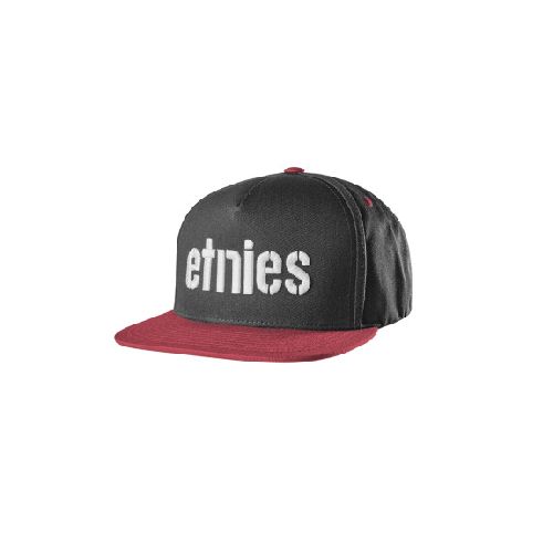 GORRO etnies CORP SNAPBACK - Black/Red