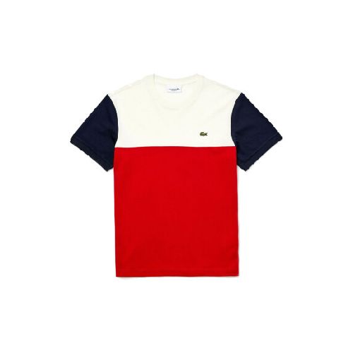 Remera Lacoste Color Block - Red/White/Blue