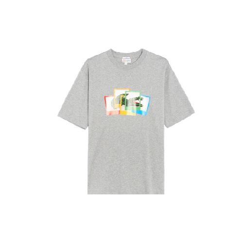 REMERA LACOSTE LIVE X POLAROID - Grey