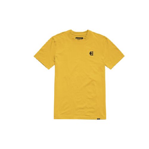 REMERA etnies TEAM EMBROIDERY WASH - Mustard