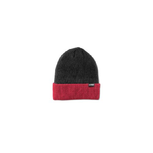 GORRO etnies WAREHOUSE BLOCK BEANIE - Black/Red