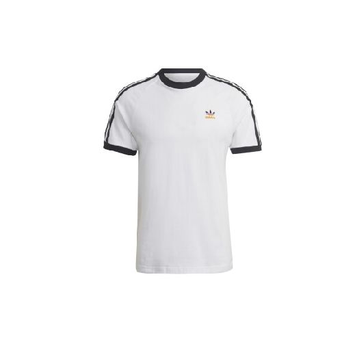 REMERA adidas 3 - STRIPES TEE - WHITE/BLACK/BLACK