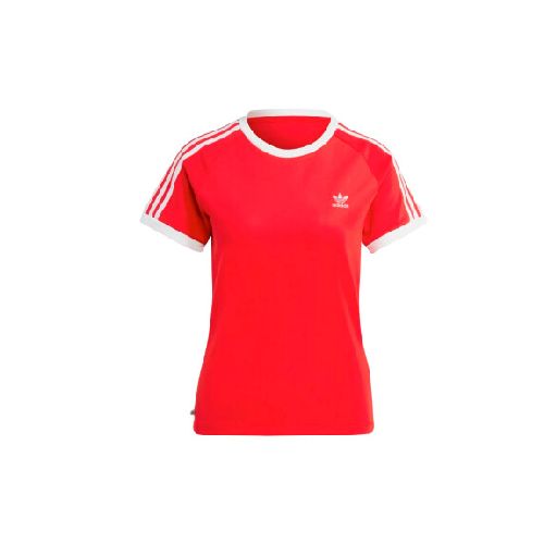 REMERA adidas ADICOLOR CLASSICS SLIM 3 BANDAS - RED/WH