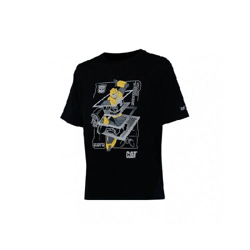 REMERA CATERPILLAR TRANSFORMERS BUMB - BLACK