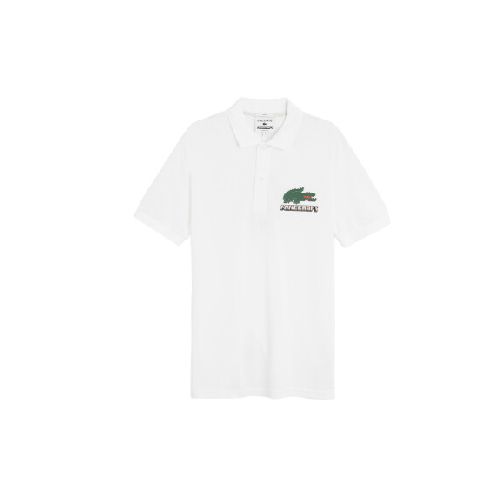 REMERA LACOSTE X MINECRAFT - White