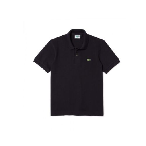 REMERA LACOSTE CHEMISE COL BORD - Black