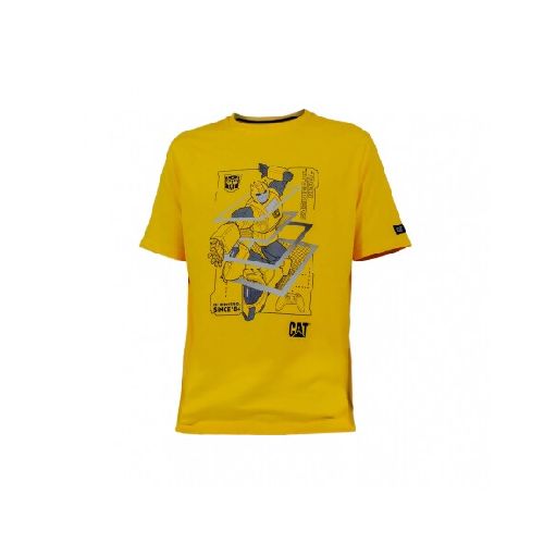 REMERA CATERPILLAR TRANSFORMERS BUMB - LEMON