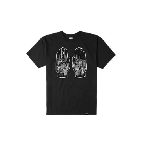 REMERA ETNIES HANDS TEE - Black