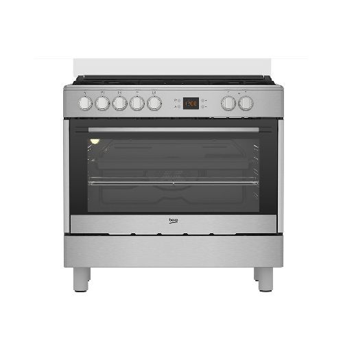 Cocina Combinada con 5 Hornallas y Ventilador Beko - GM15321DX